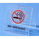 Niet roken tafelstandaard - opschrift No Smoking en Verbodsteken - Set van 3