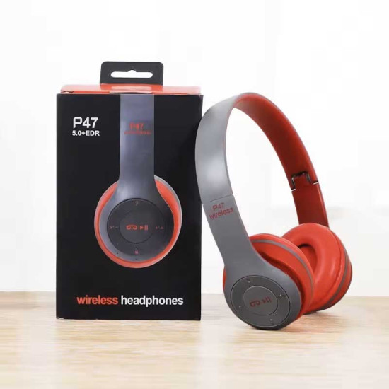 Bluetooth draadloze hoofdtelefoon - Bluetooth headset - koptelefoon - Rood - TWEEDEKANS