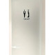 Toilet deurbord STYLE - man-vrouw 3d - hoogwaardig Acryl bord